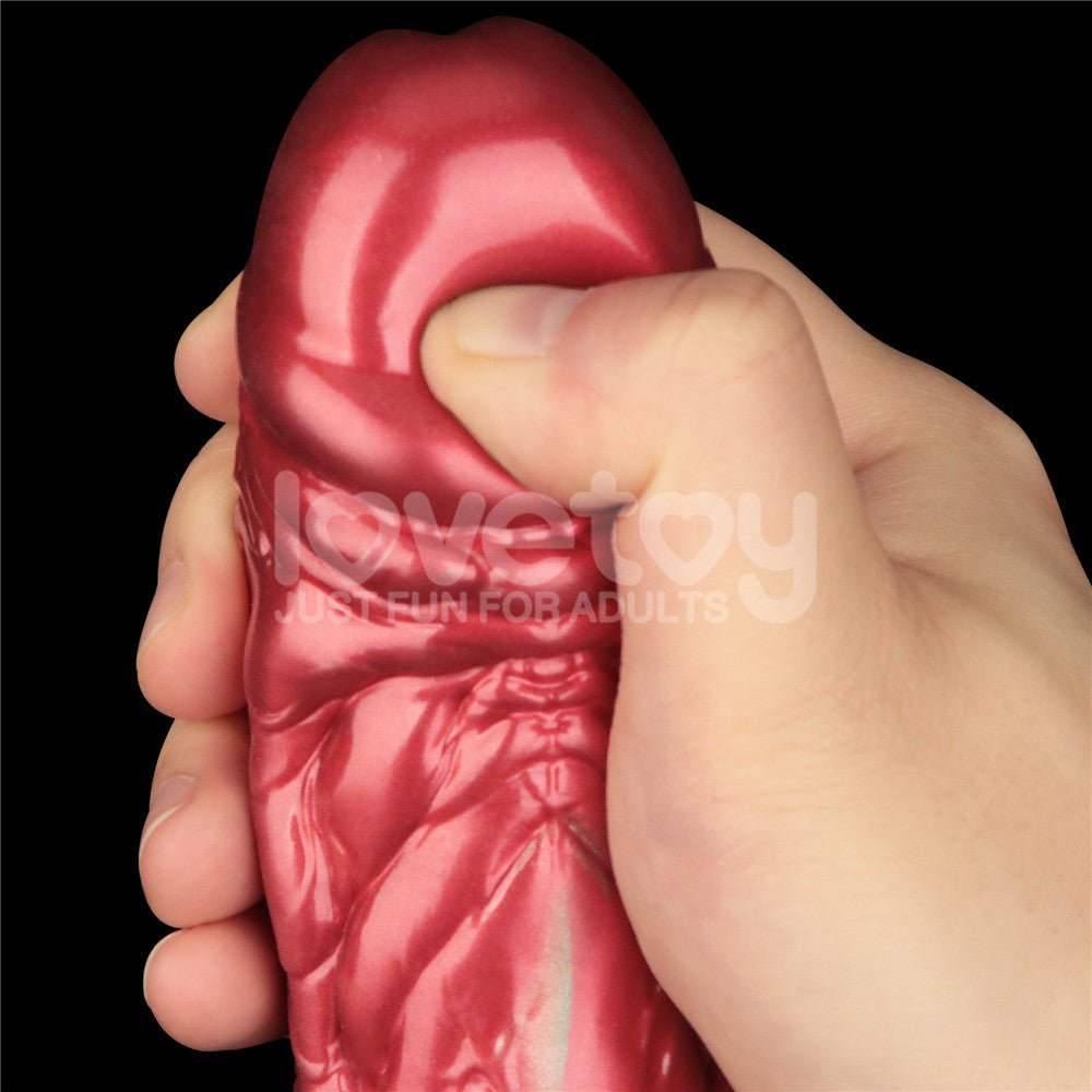 Aerosx 8 Inch Dual Density Inflatable Fantasy Dildo - Red/Green 28 cm - DONGS - Mr and Mrs D's
