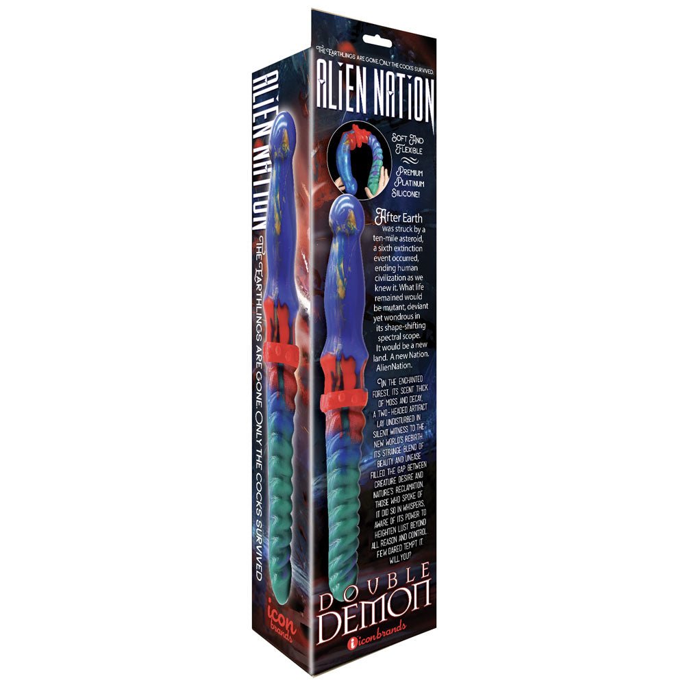Alien Nation - Double Demon - Coloured 35 cm Fantasy Double Dildo - DONGS - Mr and Mrs D's