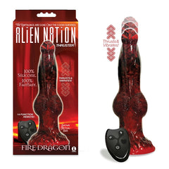 Alien Nation Thrusting Dildo - Fire Dragon - DONGS - Mr and Mrs D's
