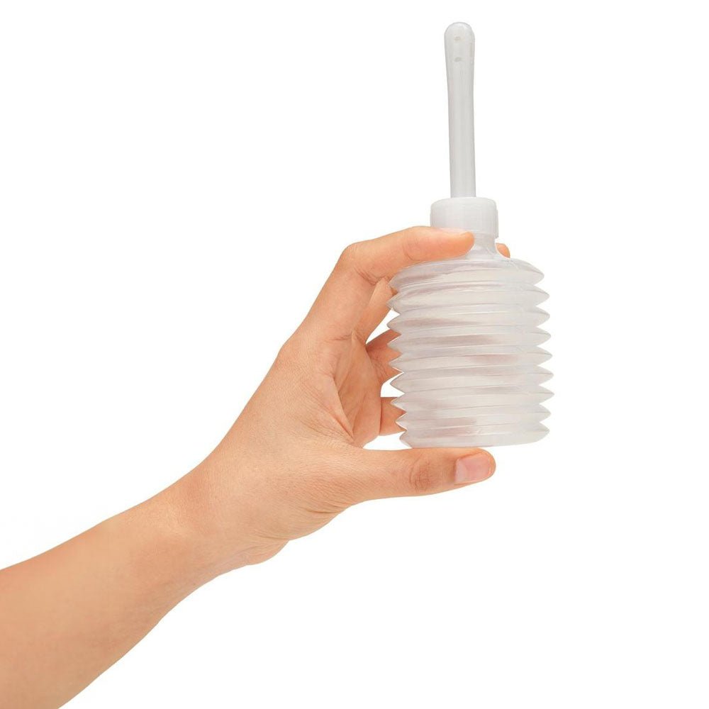 AquaClean Silicone 1 - Way Valve Douche Set with Butt Plug Nozzle - 150 ml Capacity with Free Travel Douche Included - HEALTH CARE - Mr and Mrs D's