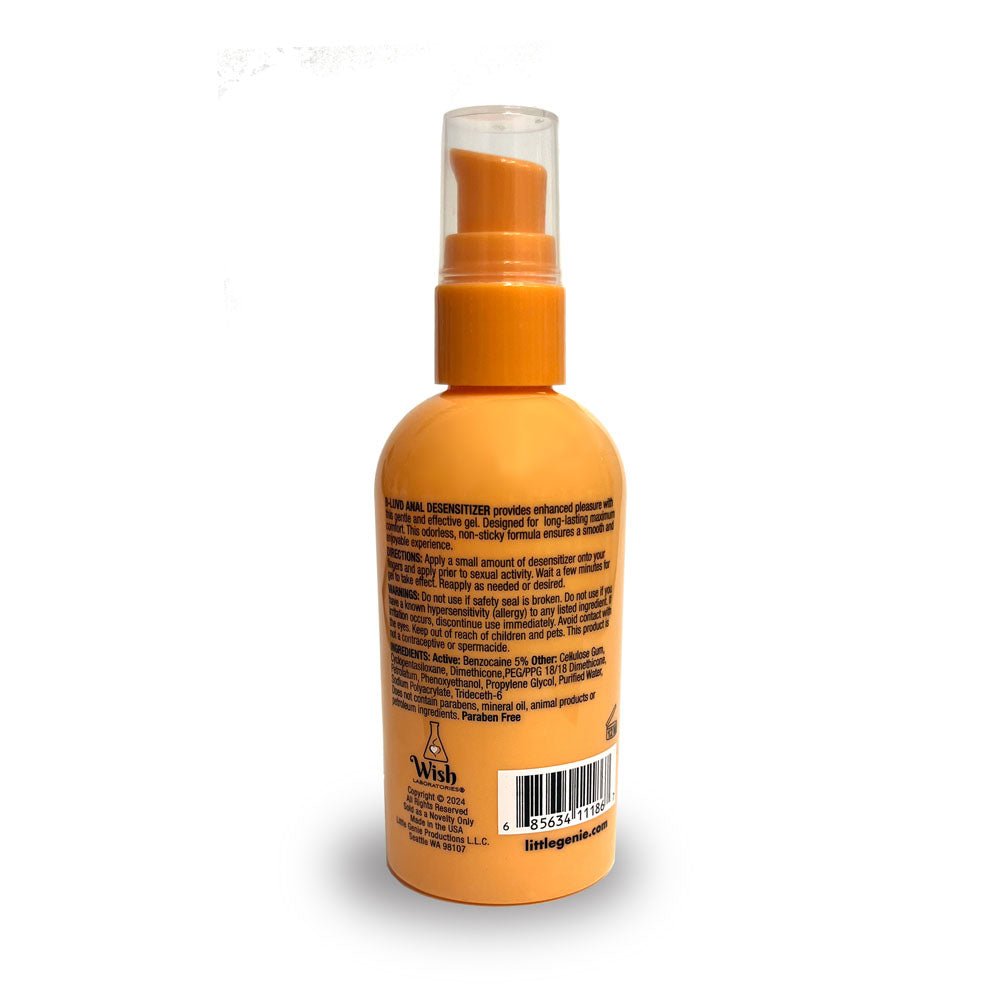 B - LUVD Anal Desensitising Lubricant - Water Based 118 ml - LOTIONS & LUBES - Mr and Mrs D's