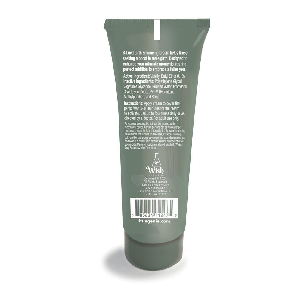 B - LUVD Girth Enhancing Cream - Male Thickening Cream - 59 ml Tube - ENHANCERS - Mr and Mrs D's
