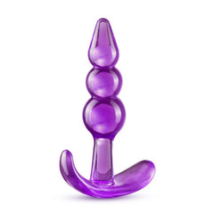B Yours Triple Bead Anal Plug - Purple 9.5 cm Butt Plug - ANAL TOYS - Mr and Mrs D's