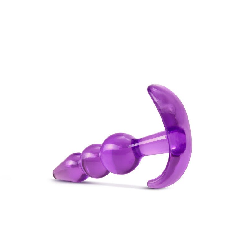 B Yours Triple Bead Anal Plug - Purple 9.5 cm Butt Plug - ANAL TOYS - Mr and Mrs D's