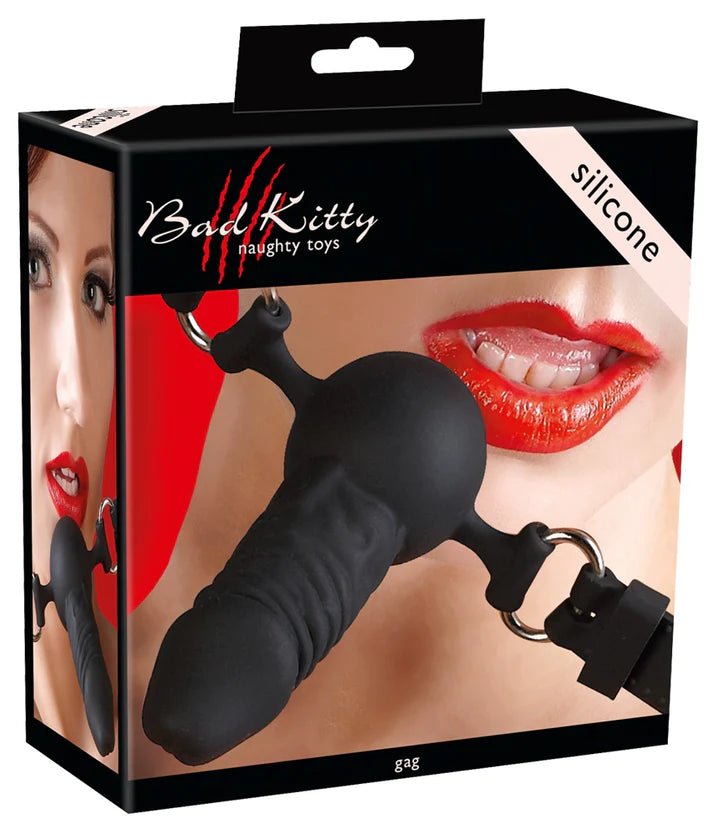 BAD KITTY SILICONE GAG BALL - Mr and Mrs D's