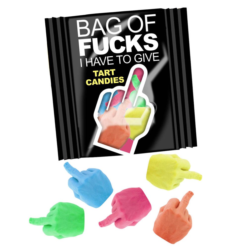Bag Of Fucks I Have To Give - Bag of 25 - Fruit Flavoured Lollies - Bag of 25 Mini Packs - Mr and Mrs D's