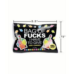 Bag Of Fucks I Have To Give - Fruit Flavoured Lollies - 85 gram Bag - Mr and Mrs D's