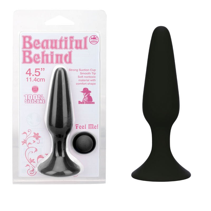 Beautiful Behind - Black 11.5 cm Butt Plug - ANAL TOYS - Mr and Mrs D's