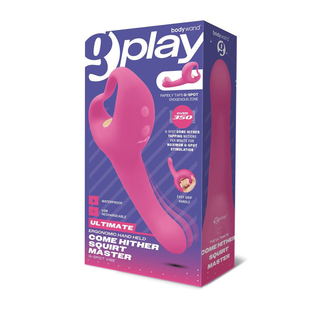 Bodywand G - Play Ultimate Come Hither Squirt Master Vibrator - Pink 19 cm - VIBRATORS - Mr and Mrs D's