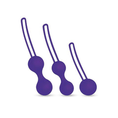 Bodywand Squeeze 3pc Kegel Training Set - Purple Weighted Kegel Ball Set - 3 Piece Kit - KEGEL TOYS - Mr and Mrs D's