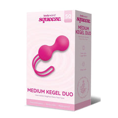 Bodywand Squeeze Medium Kegel Duo - Pink Kegel Balls - 50 grams - Mr and Mrs D's