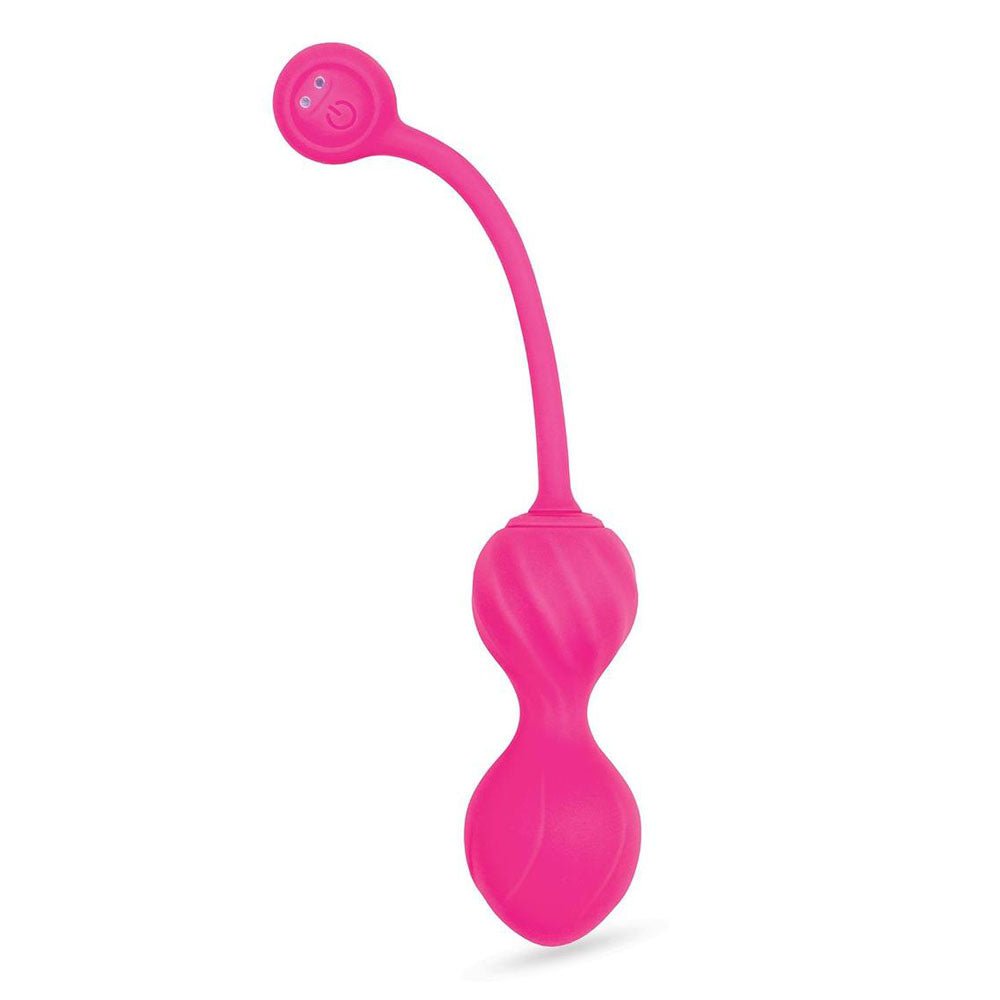 Bodywand Squeeze Remote - Control Pelvic Floor Trainer - Pink USB Rechargeable Weighted Kegel Balls with Remote - KEGEL TOYS - Mr and Mrs D's