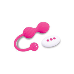 Bodywand Squeeze Remote - Control Pelvic Floor Trainer - Pink USB Rechargeable Weighted Kegel Balls with Remote - KEGEL TOYS - Mr and Mrs D's