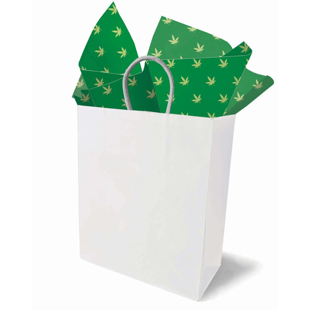 Cannabis Leaf Tissue Paper Sheets - Novelty Decoration Sheets - 6 Pack - Mr and Mrs D's