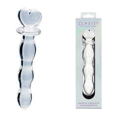 Clarity - Hera's Cascade - Clear 15 cm Glass Dildo - GLASS TOYS - Mr and Mrs D's