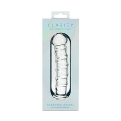 Clarity - Seraphic Spiral - Clear 16 cm Glass Dildo - GLASS TOYS - Mr and Mrs D's