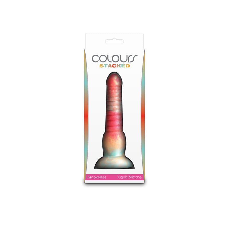 Colours Stacked - 6'' Dildo - Red/Gold - Red/Gold 16 cm Fantasy Dildo - DONGS - Mr and Mrs D's