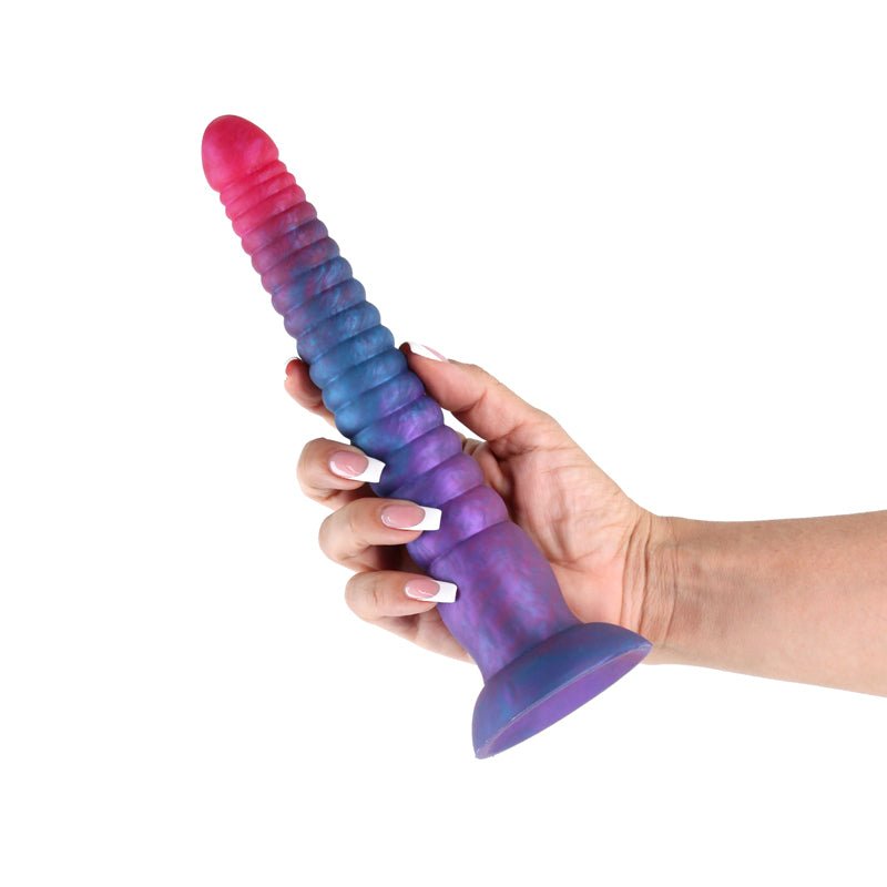 Colours Stacked - 9'' Dildo - Pink/Blue - Pink/Blue 23 cm Fantasy Dildo - Mr and Mrs D's