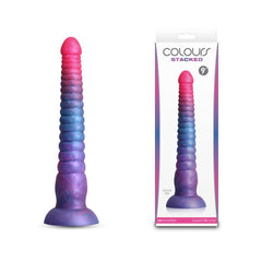 Colours Stacked - 9'' Dildo - Pink/Blue - Pink/Blue 23 cm Fantasy Dildo - Mr and Mrs D's
