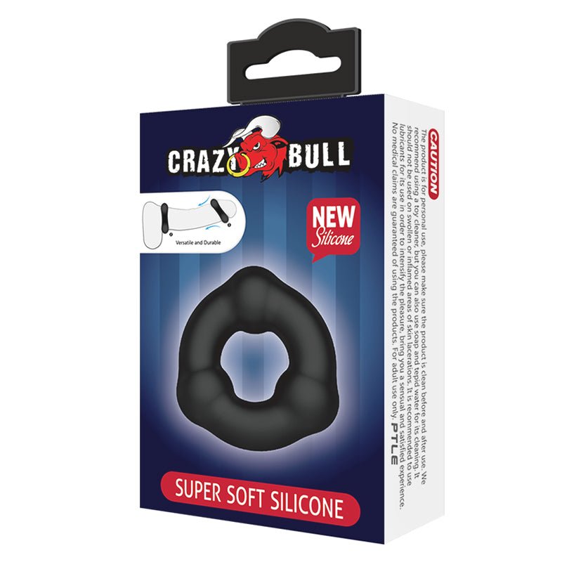 CRAZY BULL Beaded Cock Ring - Black Cock Ring - Mr and Mrs D's