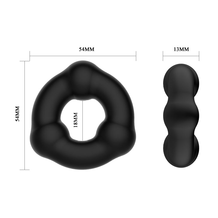 CRAZY BULL Beaded Cock Ring - Black Cock Ring - Mr and Mrs D's