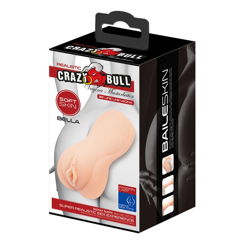 CRAZY BULL BELLA Vagina Stroker - Flesh Vagina Stroker - Mr and Mrs D's