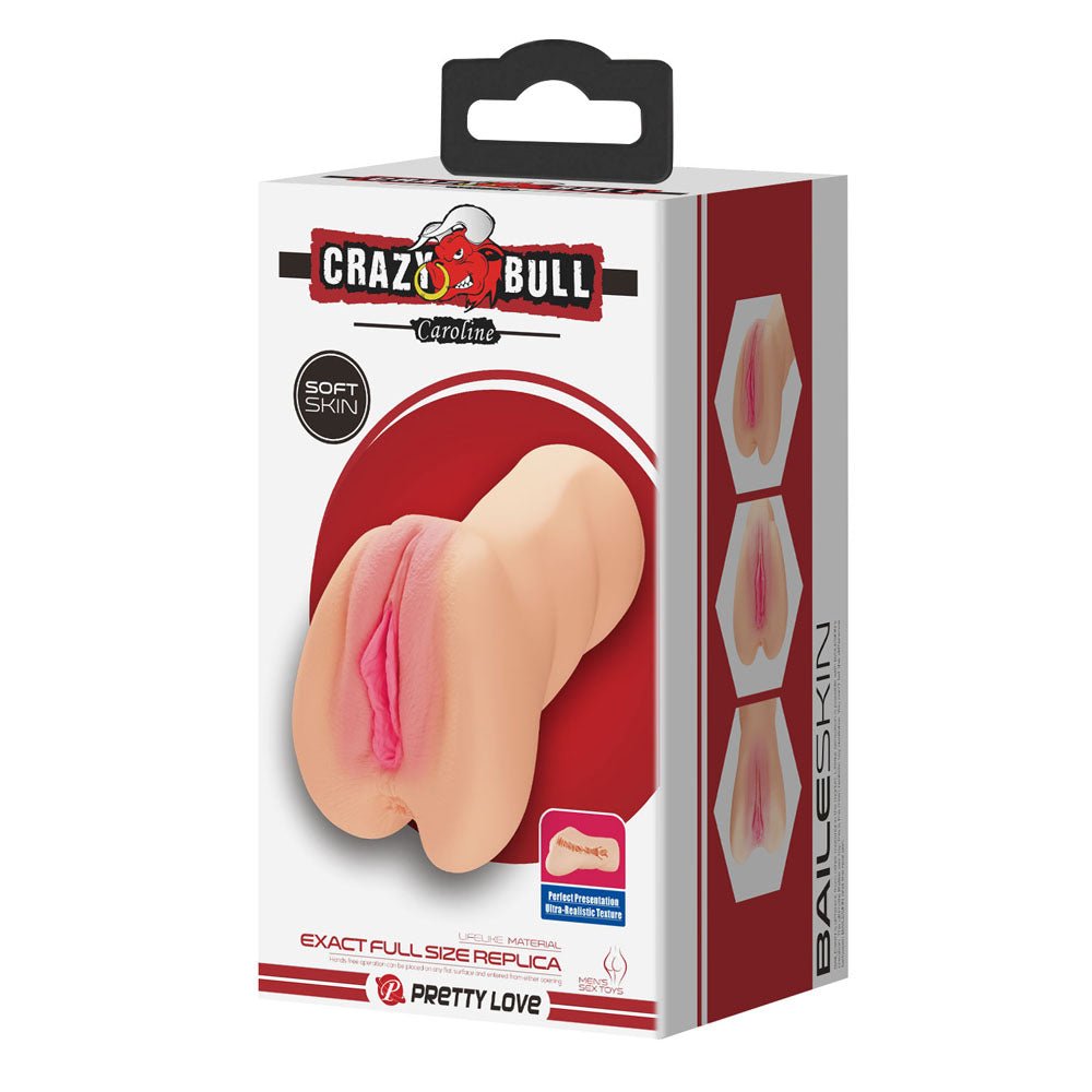 CRAZY BULL CAROLINE Vagina Stroker - Flesh Vagina Stroker - Mr and Mrs D's