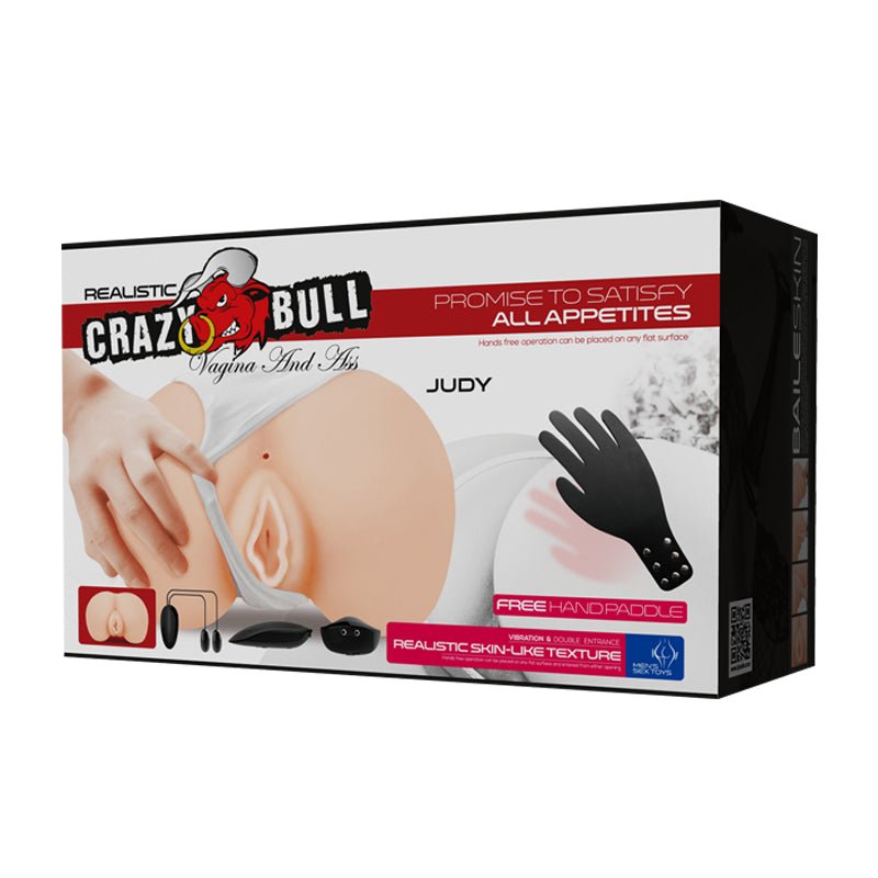 CRAZY BULL JUDY Vibrating Doggy Torso - Flesh Vibrating Doggy - Style Masturbator - Mr and Mrs D's
