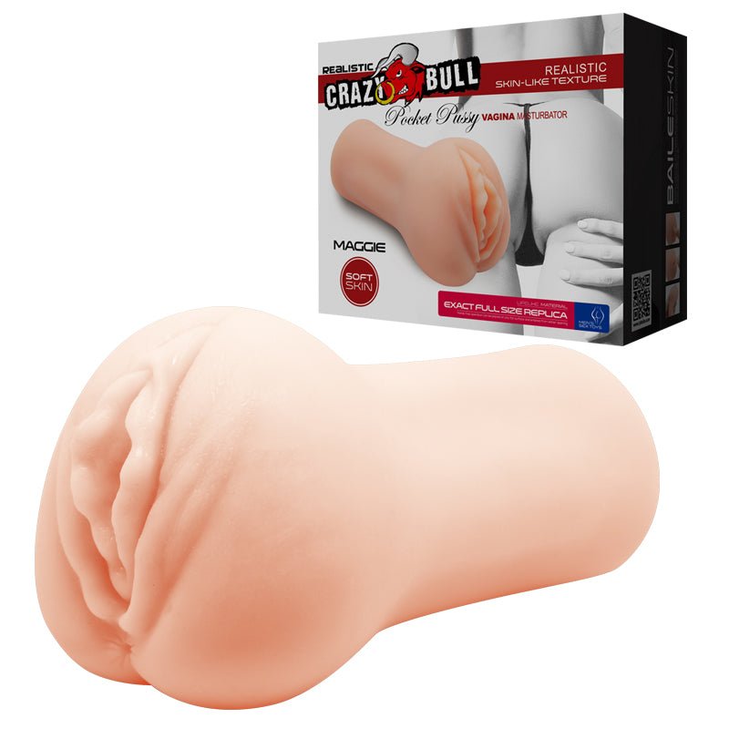 CRAZY BULL MAGGIE Vagina Stroker - Flesh Vagina Stroker - Mr and Mrs D's