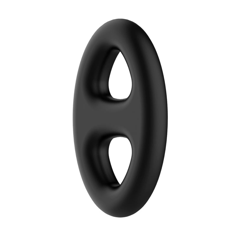 CRAZY BULL Oval Cock & Ball Ring - Black Cock & Ball Ring - Mr and Mrs D's