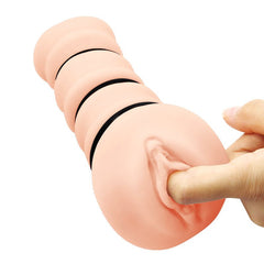 CRAZY BULL ROSSI Vagina Stroker - Flesh Vagina Stroker with Tightening Rings - Mr and Mrs D's