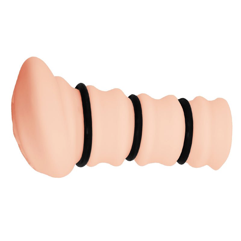 CRAZY BULL ROSSI Vagina Stroker - Flesh Vagina Stroker with Tightening Rings - Mr and Mrs D's