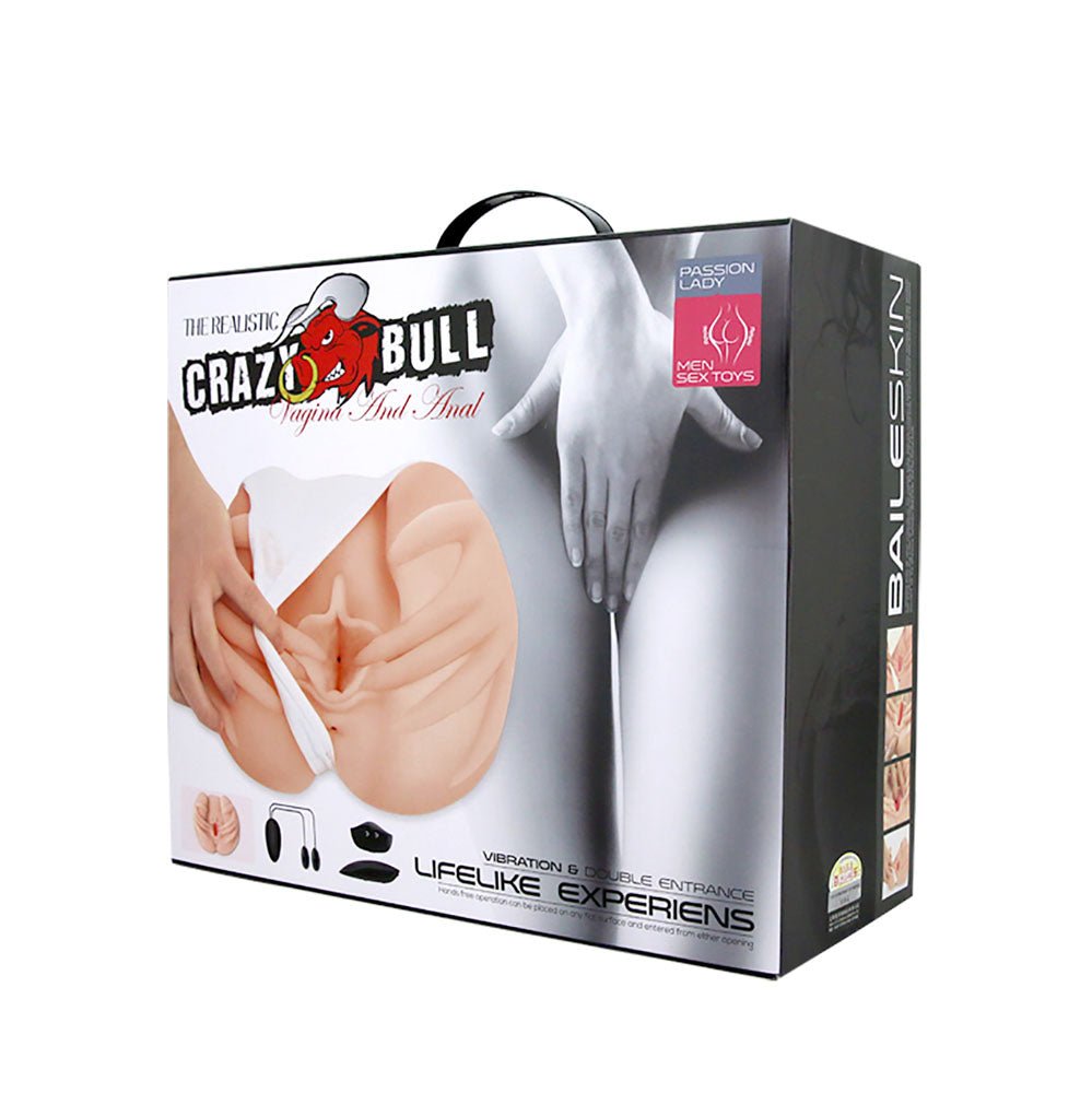 CRAZY BULL Vibrating Spread Torso - Flesh Vibrating Spread Torso Masturbator - Mr and Mrs D's