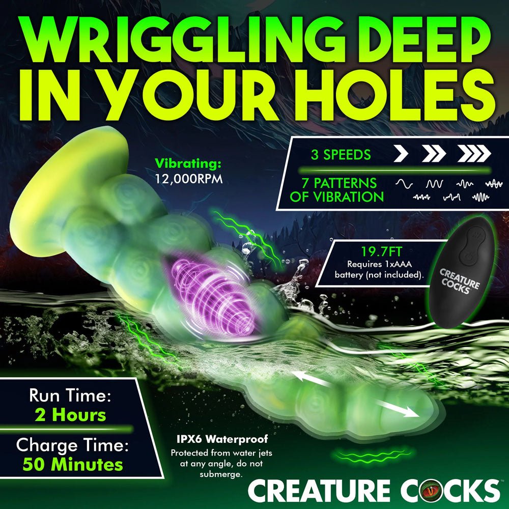 Creature Cocks Squirmer Thrusting Fantasy Dildo - DONGS - Mr and Mrs D's