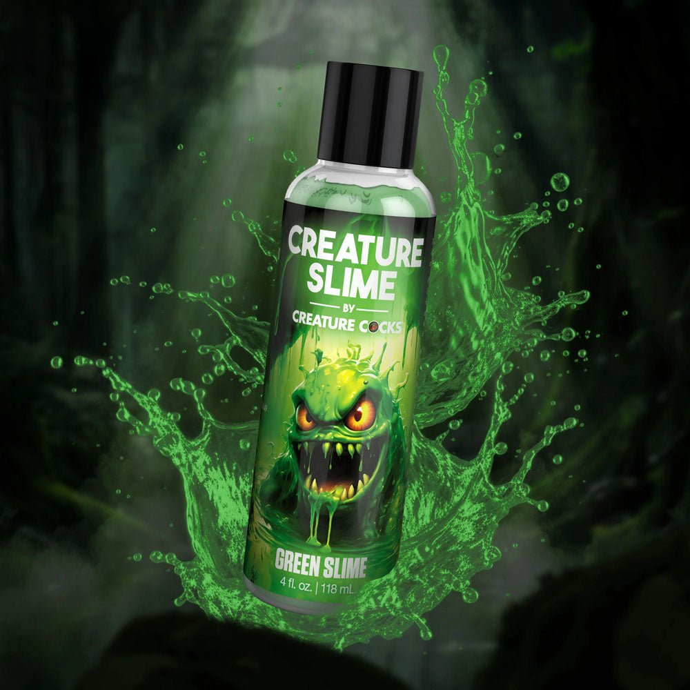 Creature Slime by Creature Cocks - Green Slime Water Based Lubricant - 118 ml Bottle - LOTIONS & LUBES - Mr and Mrs D's