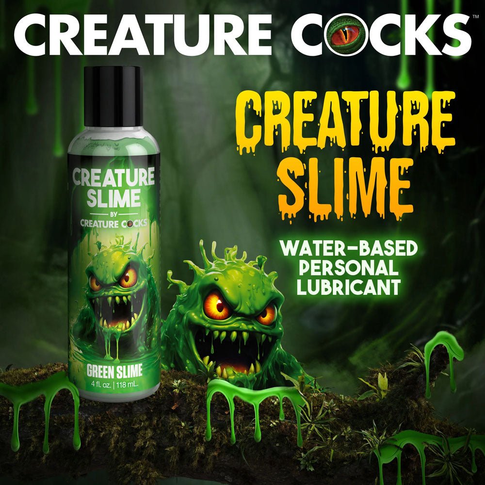 Creature Slime by Creature Cocks - Green Slime Water Based Lubricant - 118 ml Bottle - LOTIONS & LUBES - Mr and Mrs D's