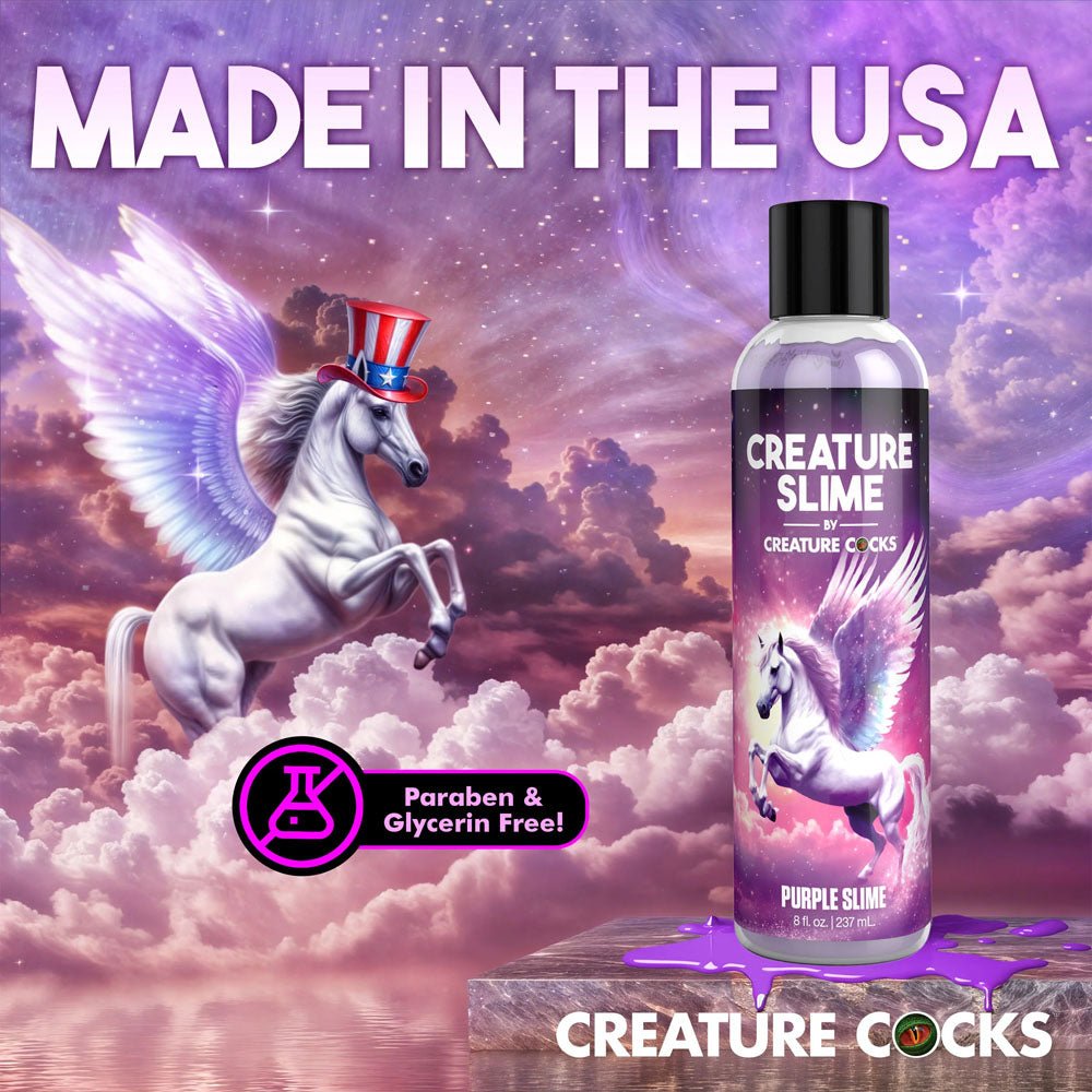 Creature Slime by Creature Cocks - Purple Water Based Lubricant - 237 ml Bottle - LOTIONS & LUBES - Mr and Mrs D's