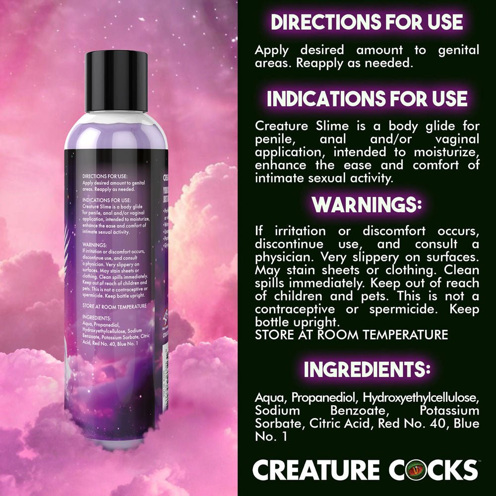 Creature Slime by Creature Cocks - Purple Water Based Lubricant - 237 ml Bottle - LOTIONS & LUBES - Mr and Mrs D's