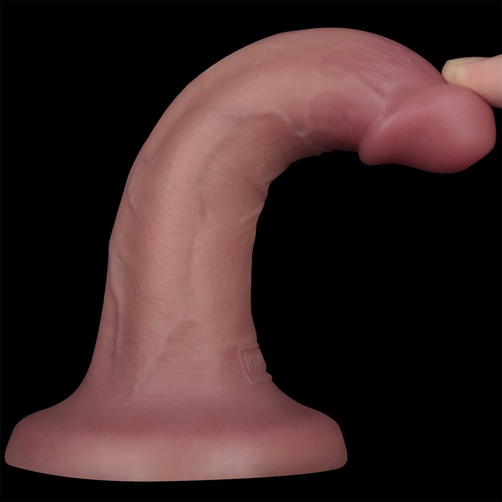 Dual Density Power Cock Vibrating Dong - 6 Inch Flesh 16 cm USB Rechargeable - DONGS - Mr and Mrs D's