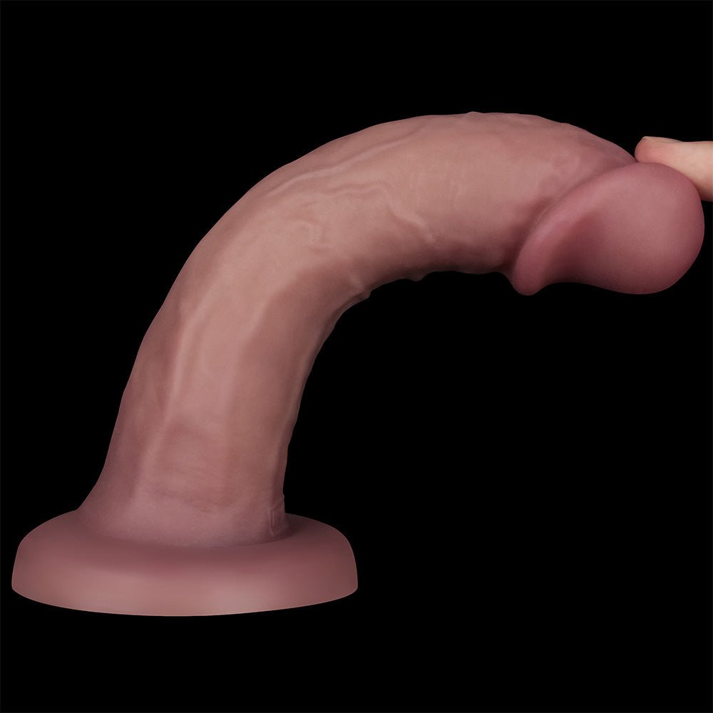 Dual Density Power Cock Vibrating Dong - 8 Inch Flesh - 20 cm USB Rechargeable - DONGS - Mr and Mrs D's