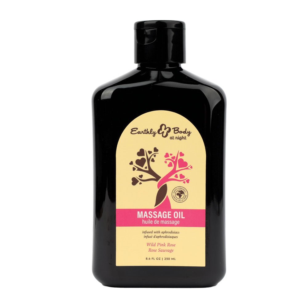 EB Hemp Seed Massage Oil Wild Pink Rose Scented - 250 ml Bottle - LOTIONS & LUBES - Mr and Mrs D's