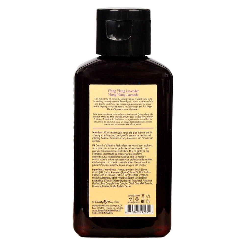 EB Hemp Seed Massage Oil Ylang Ylang & Lavender Scented - 60 ml Bottle - LOTIONS & LUBES - Mr and Mrs D's
