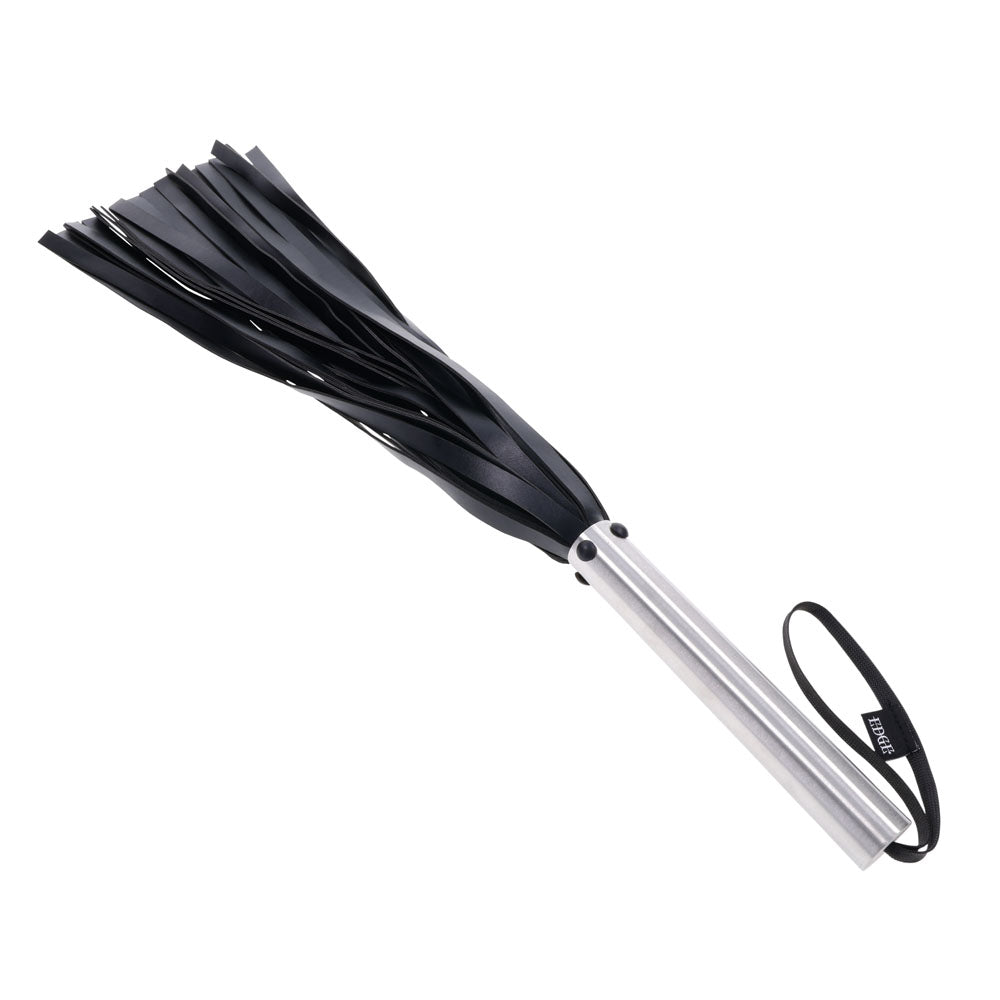 EDGE Flogger - Black Flogger Whip with Metal Handle - BONDAGE - TOYS - Mr and Mrs D's