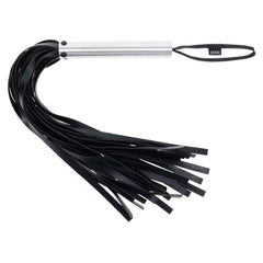 EDGE Flogger - Black Flogger Whip with Metal Handle - BONDAGE - TOYS - Mr and Mrs D's