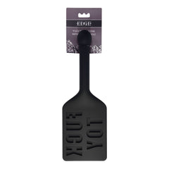 EDGE FUCK TOY Silicone Spanking Paddle - Black - Mr and Mrs D's