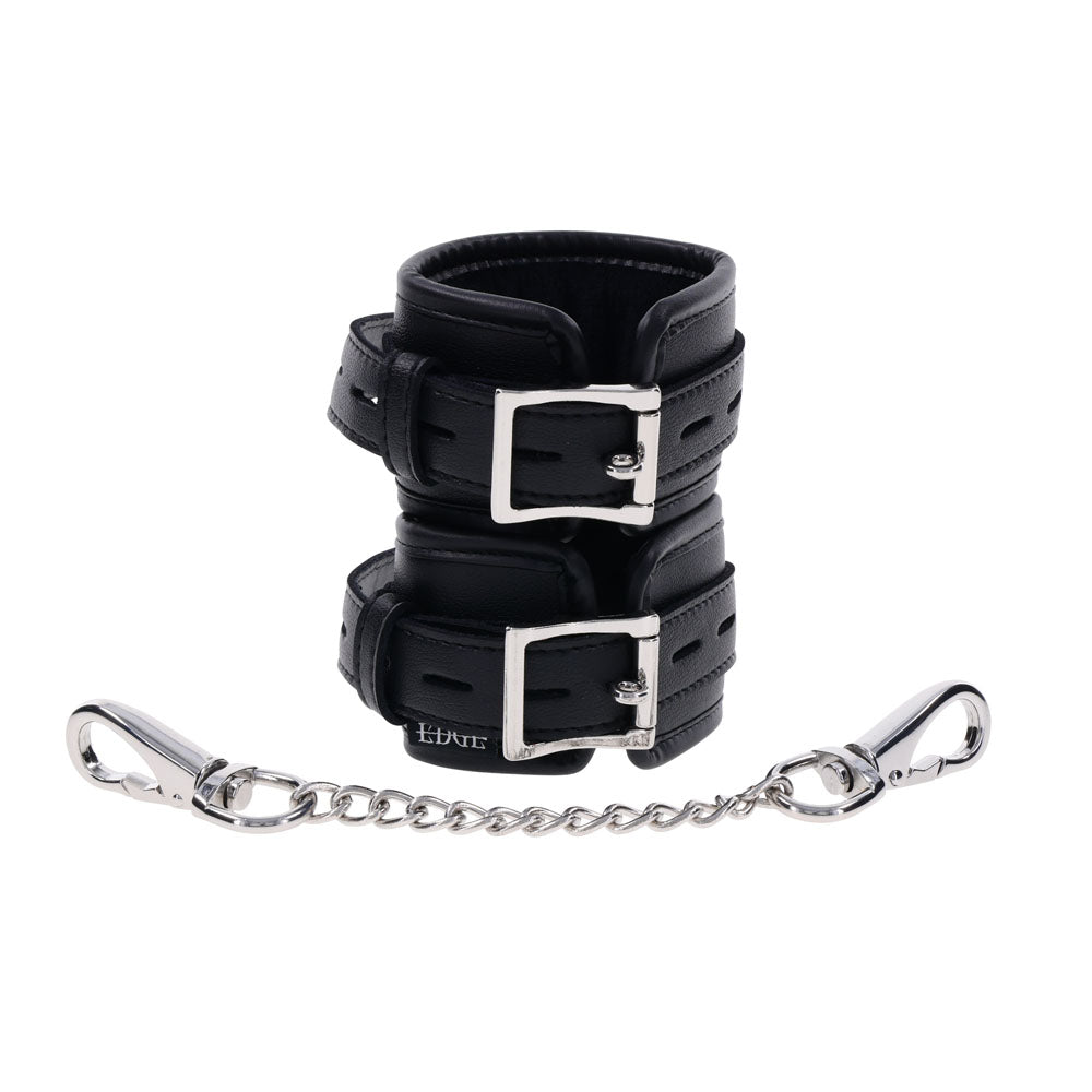 EDGE Handcuffs - Black Restraints - BONDAGE - TOYS - Mr and Mrs D's