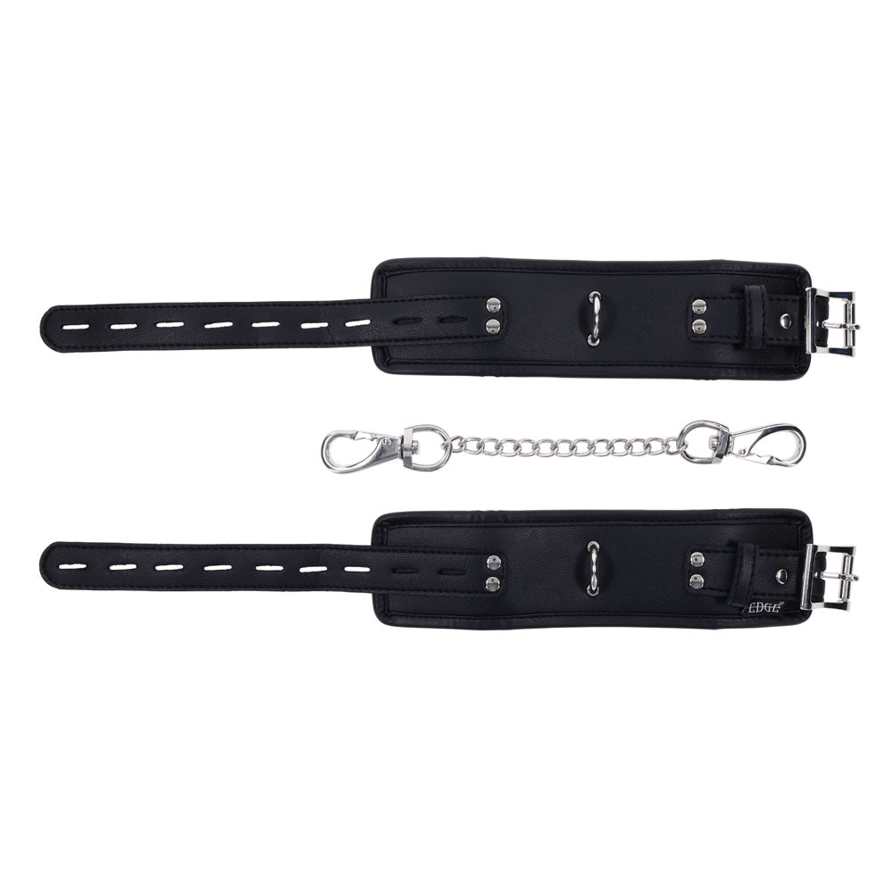 EDGE Handcuffs - Black Restraints - BONDAGE - TOYS - Mr and Mrs D's