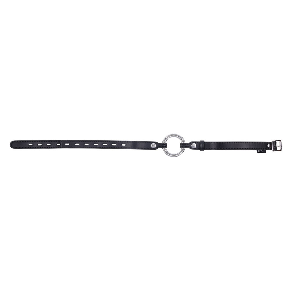 EDGE Interchangeable Ring Gag - Black Mouth Gag Restraint with 2 Interchangeable Pieces - BONDAGE - TOYS - Mr and Mrs D's