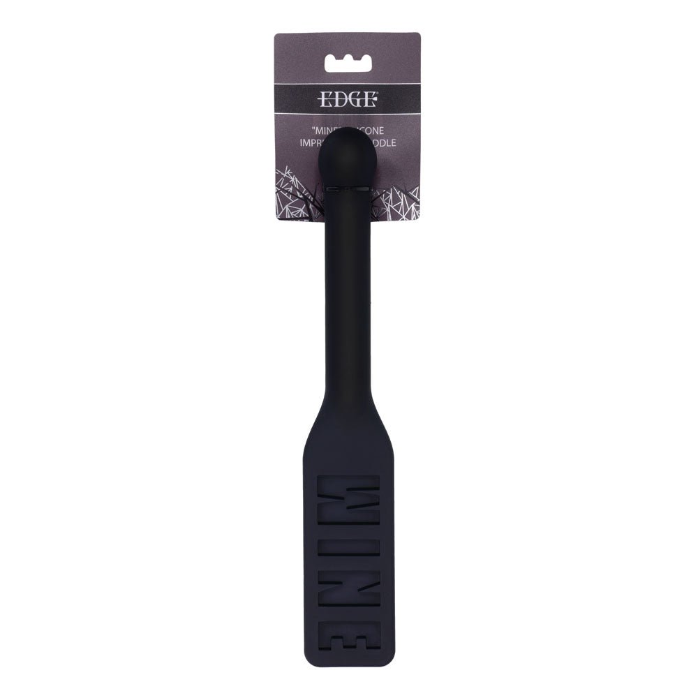 EDGE MINE Silicone Spanking Paddle - Black - Mr and Mrs D's