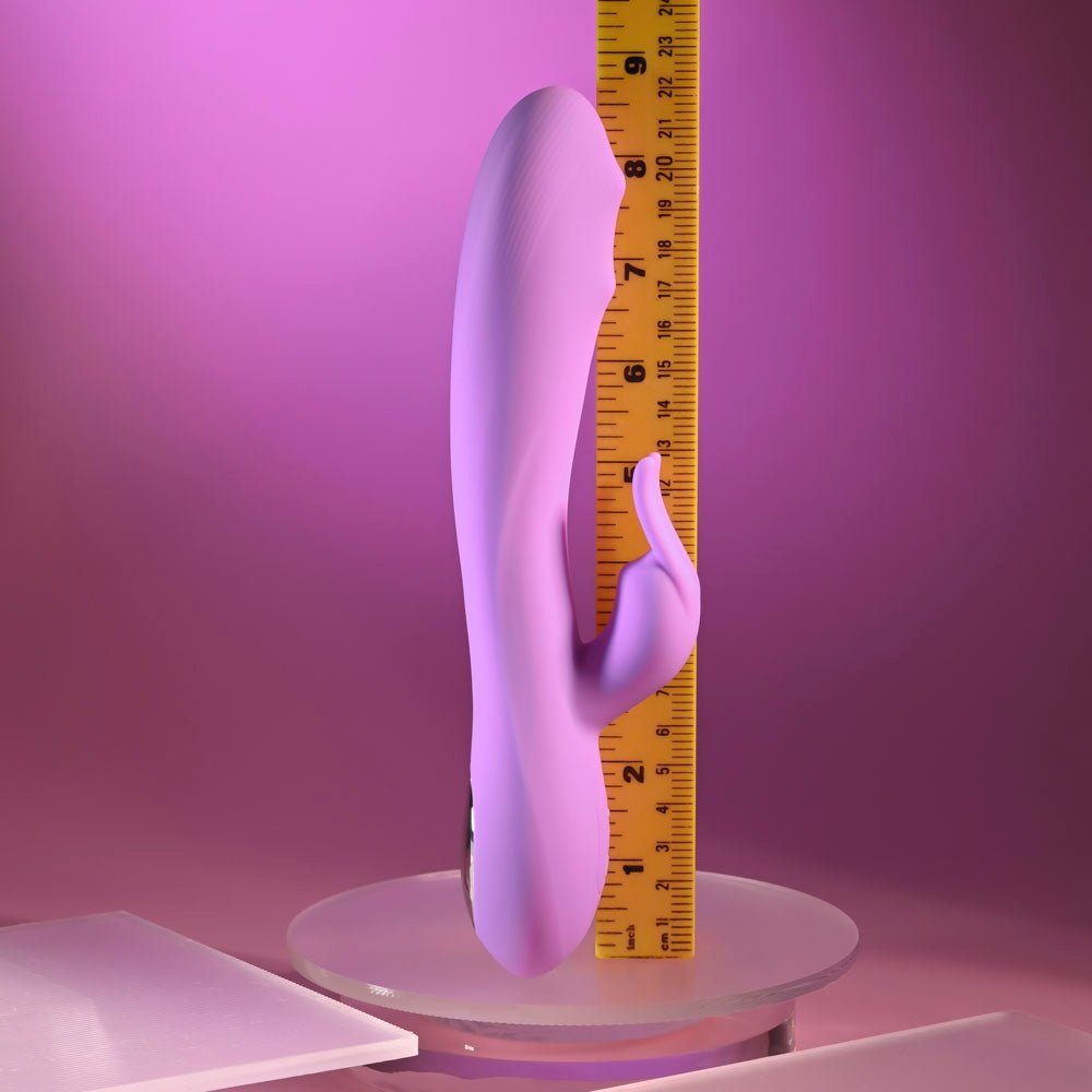 Evolved BEAD THE WAY - Pink 23.2 cm USB Rechargeable Rabbit Vibrator - Mr and Mrs D's